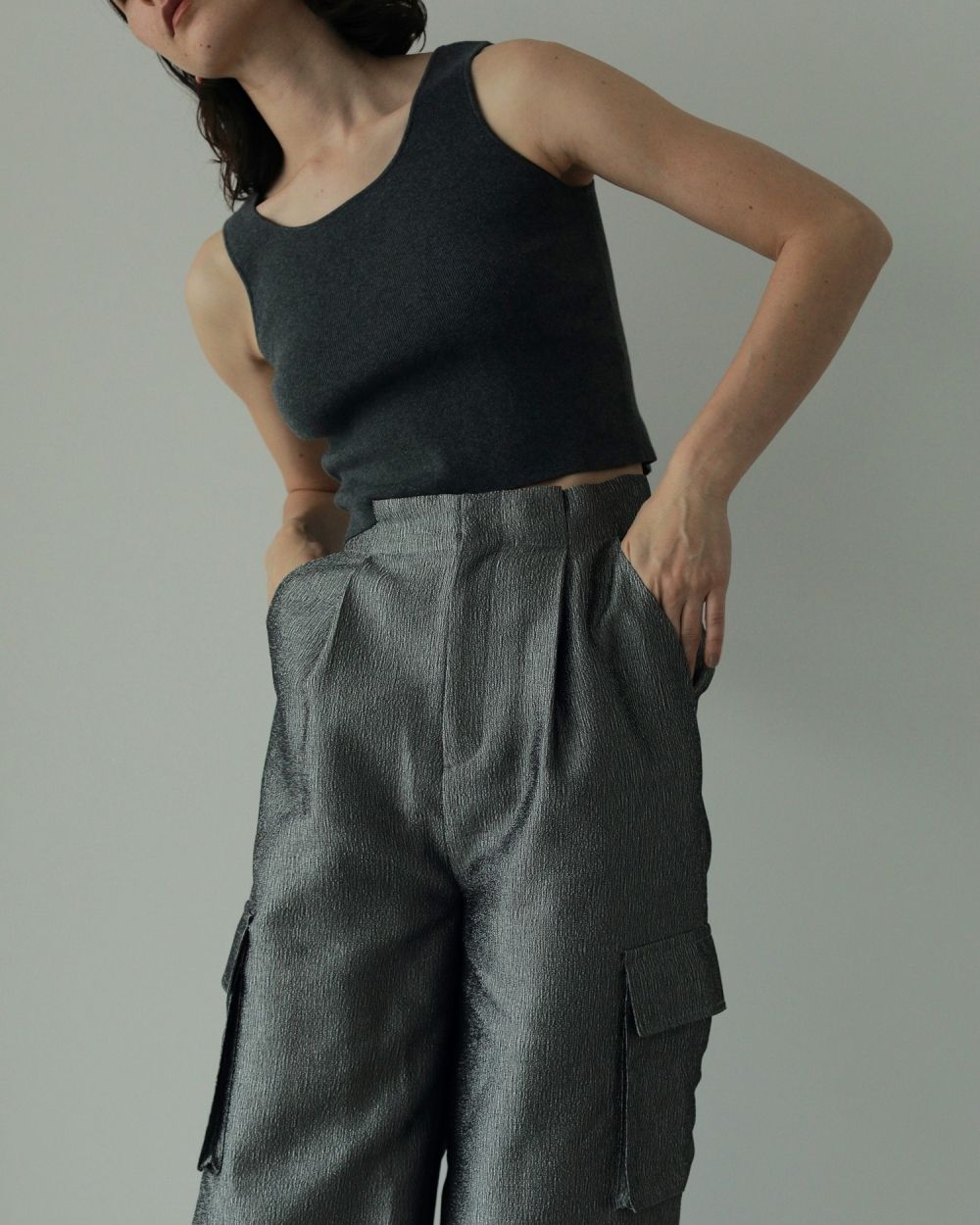 ànuke - Cropped Knit Tanktop / クロップドニットタンクトップ