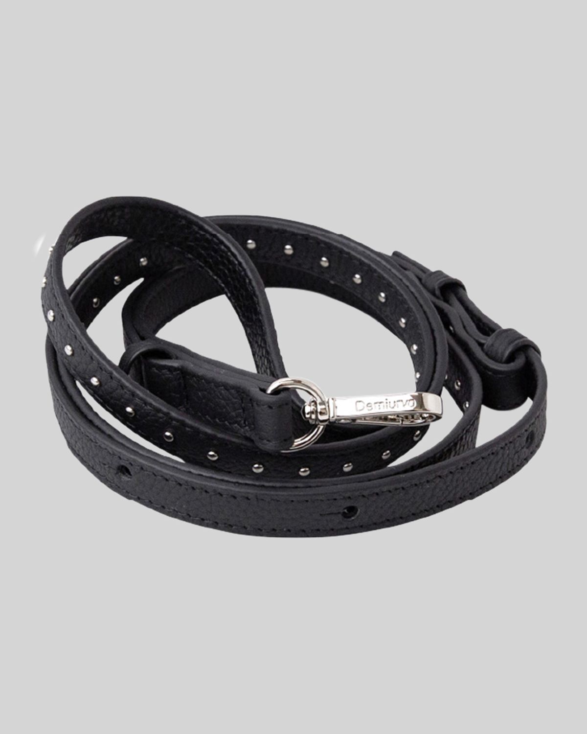 STRAP with STUDS 130cm / スタッズ付きレザーストラップ (ブラック) / iPhone・スマホストラップ / レザー