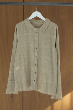 Shirring Mellow Shirts / シャーリング メロウシャツ (ベージュ)