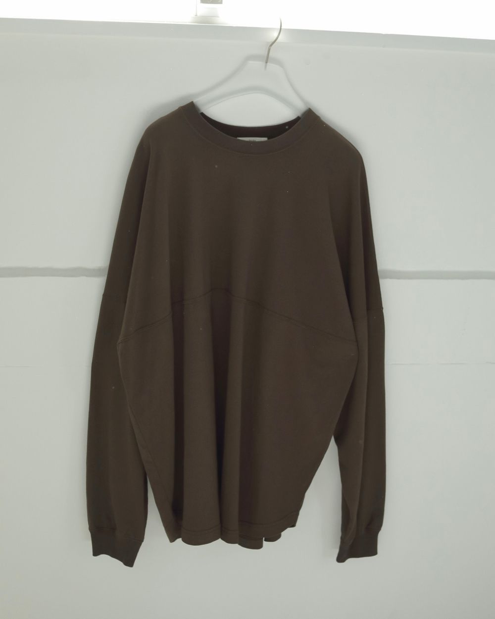 Pattern Big Long T-shirts / パターン ビッグ ロングスリーブTシャツ (ブラウン)