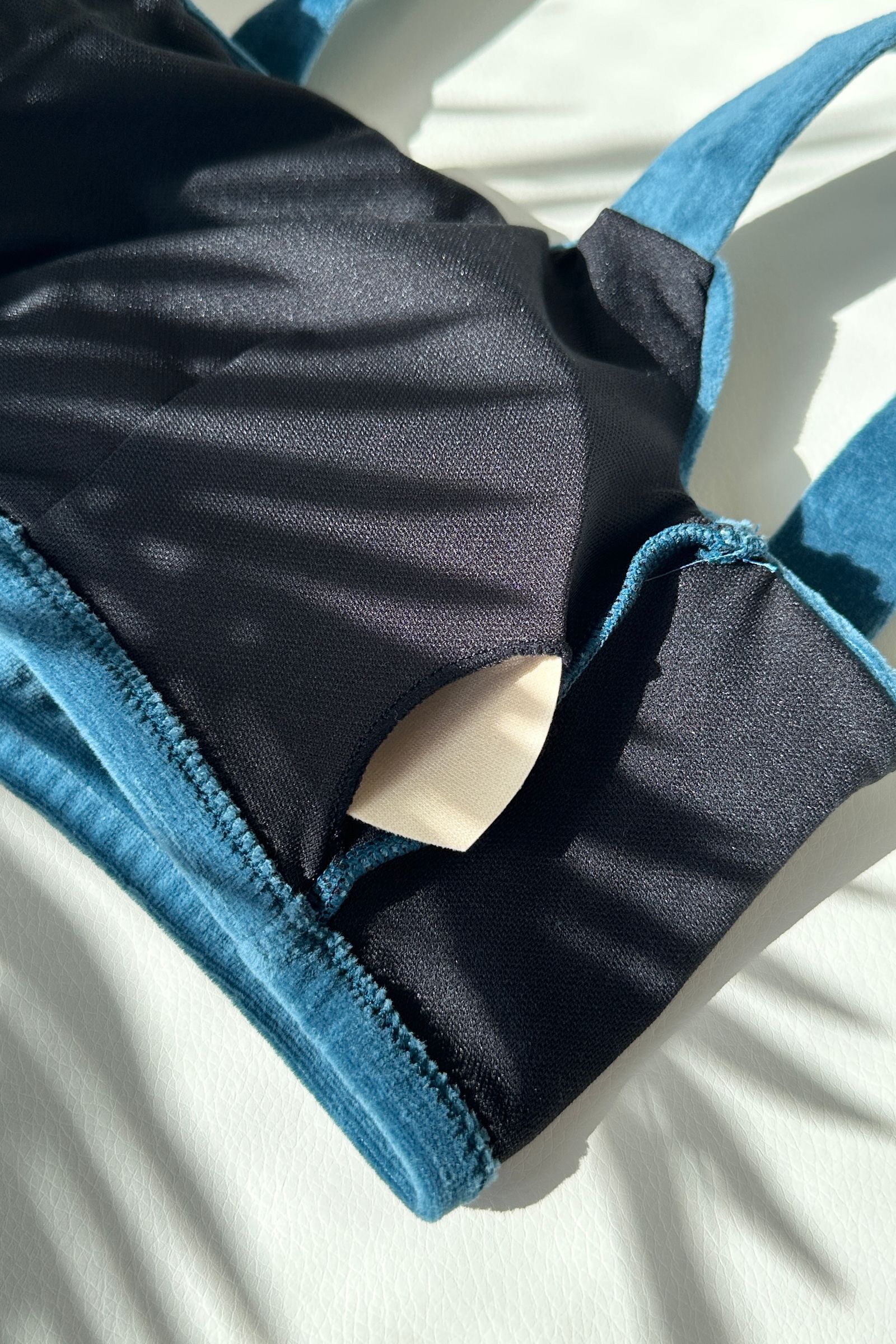 VELOUR BIKINI SWIM WEAR / ベロアスウィムウェア (ブルー) / 水着