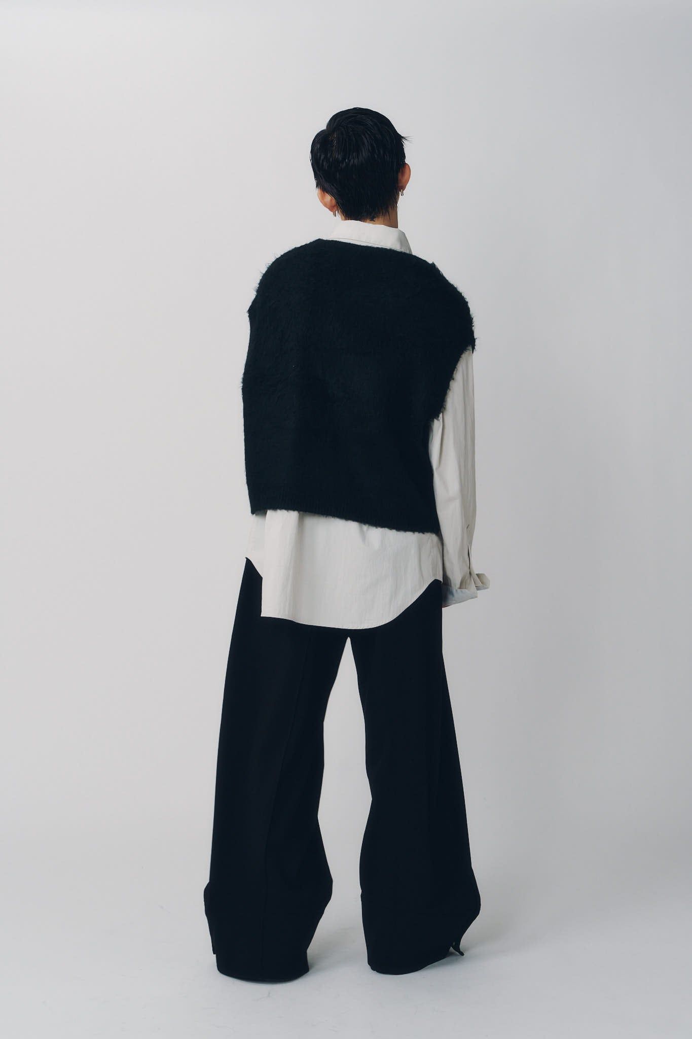 アーガイルニットベスト (ブラック) argyle knit vest (Black) / 26AW