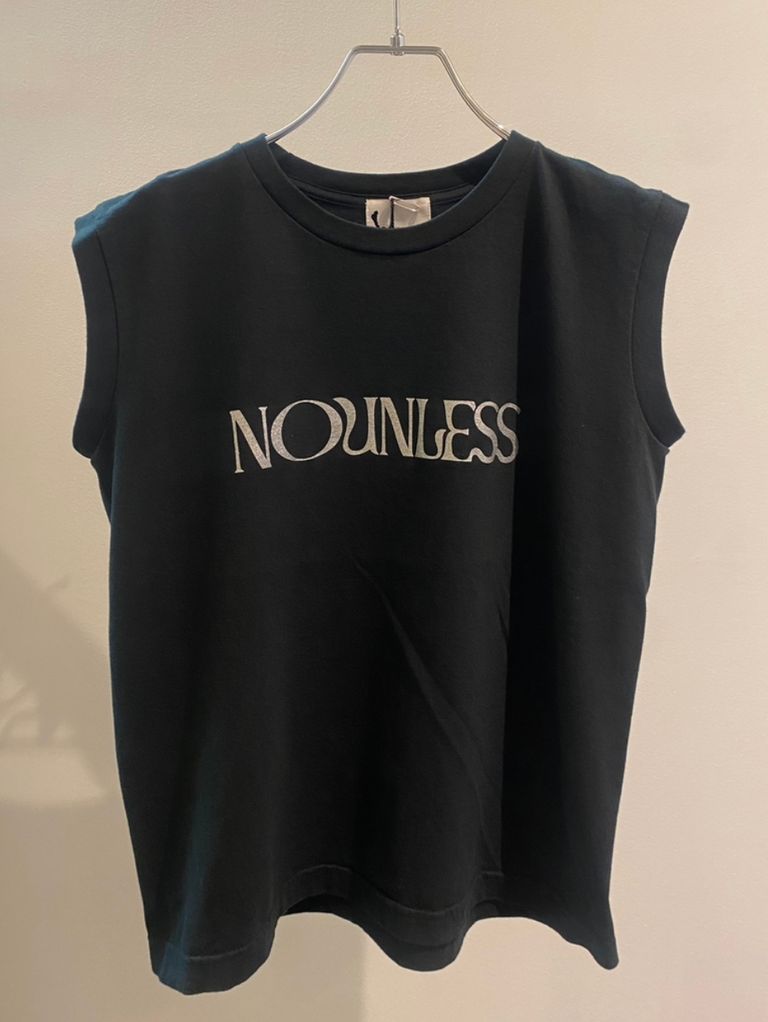 NOUNLESS - NOUNLESS BOTANICAL DYE TANK TOP / ブランドロゴ