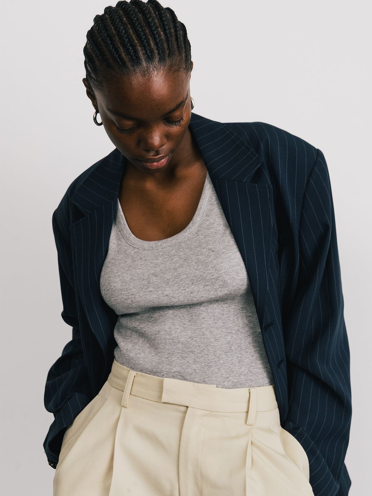 【25SS】THE LAYERED TANK / レイヤードタンクトップ (グレー)