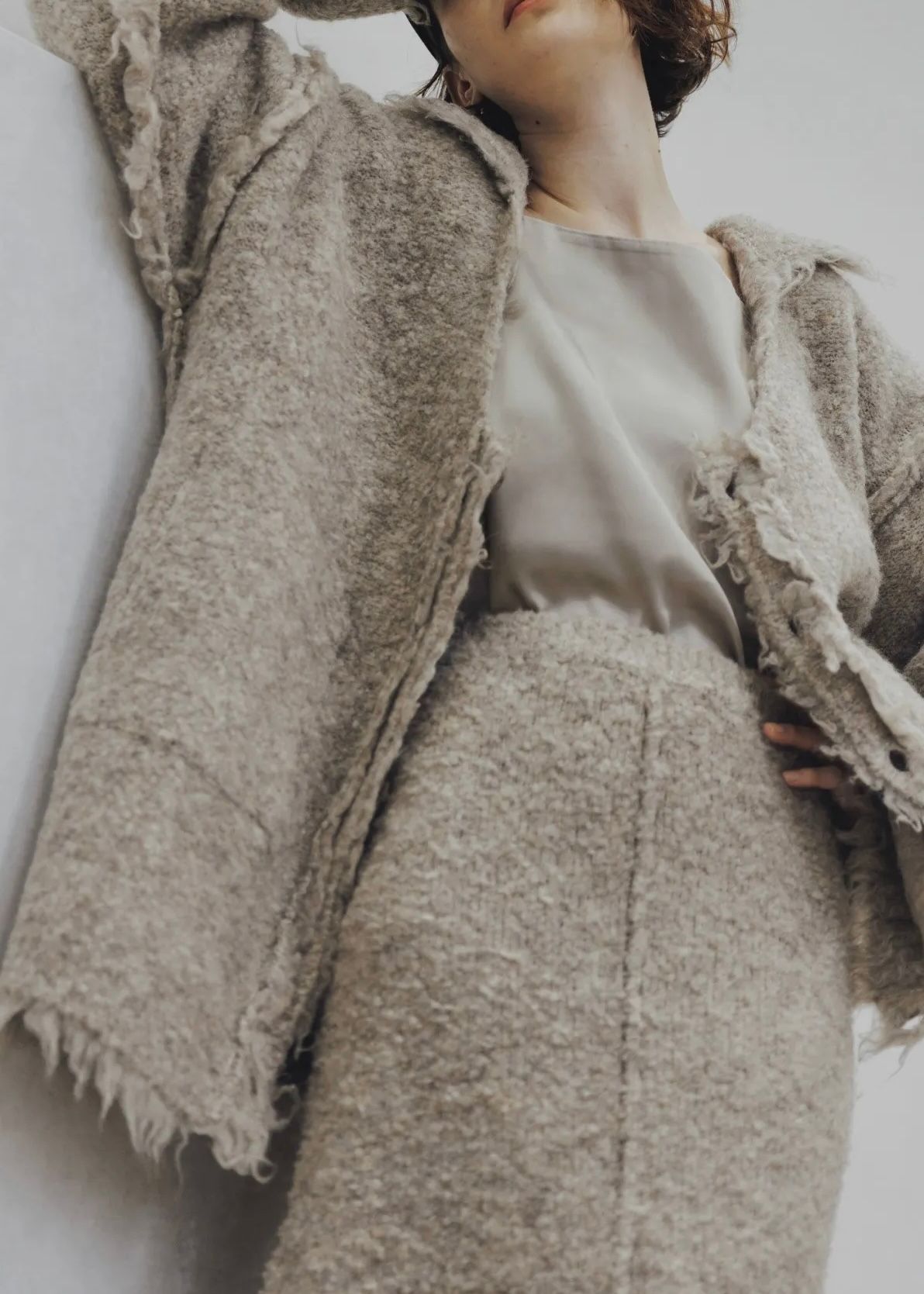 brushed lightly reversible knit cardigan / リバーシブルニットカーディガン (ミルクティー) / 25AW