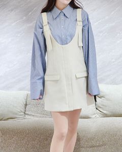 2WAY MINI JUMPER SKIRT / 2ウェイ ミニジャンパースカート (ミルク)