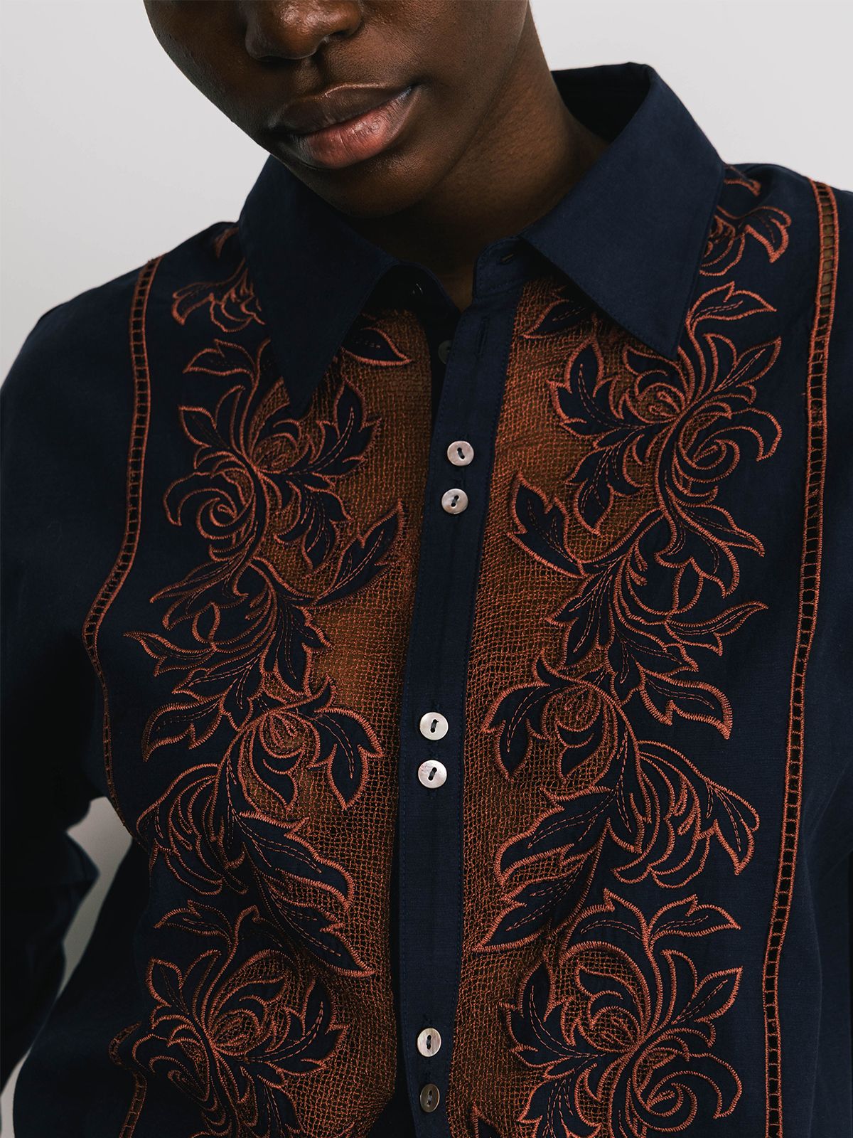CREDONA - 【25SS】EMBROIDERY SHIRTS / エンブロイダリー