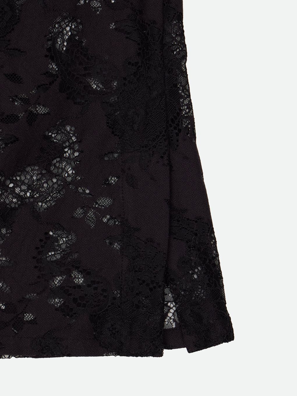VINTAGE LIKE LACE SLIT PANTS / ヴィンテージ ライク レース スリットパンツ (ノワール)