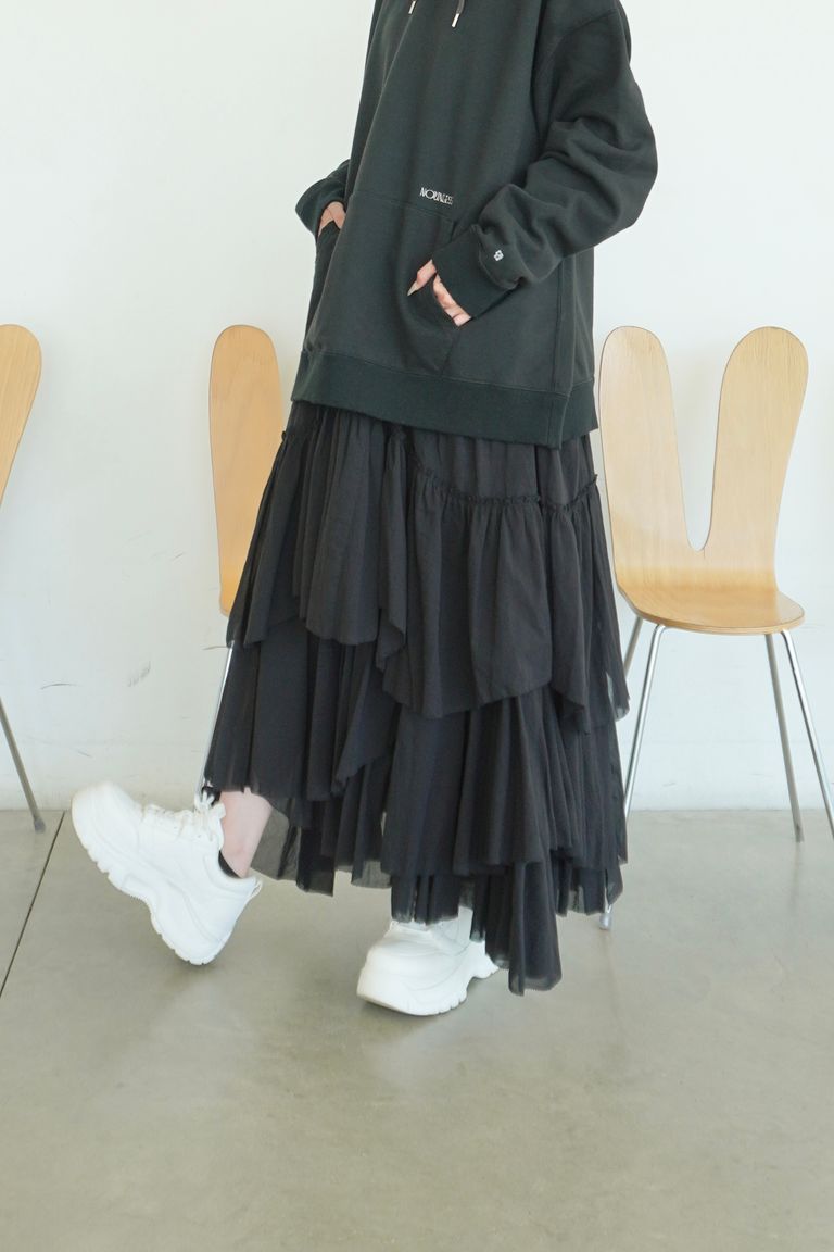 CASA FLINE - COTTON TIERED SKIRT / コットンティアードスカート 