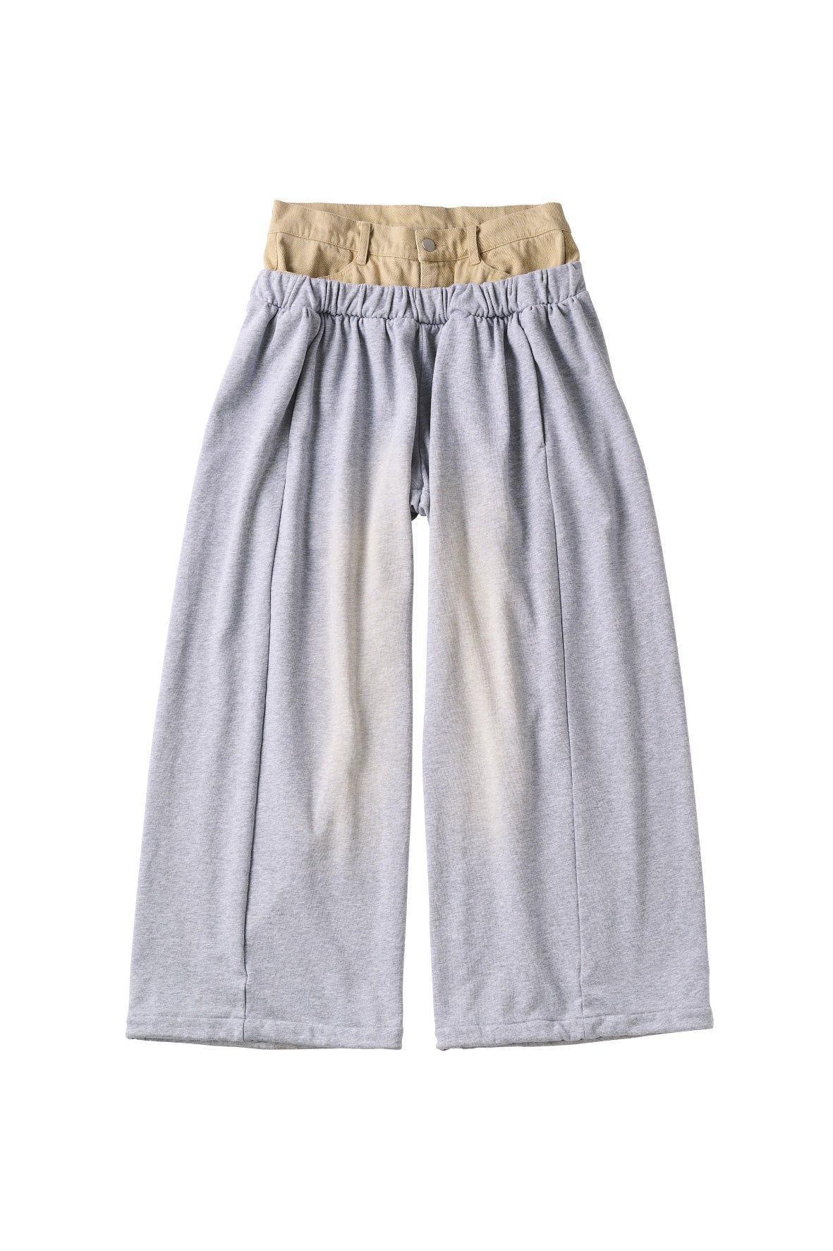 ダブルレイヤースウェットパンツ (グレー) double-layer sweatpants (Gray) /  26SS