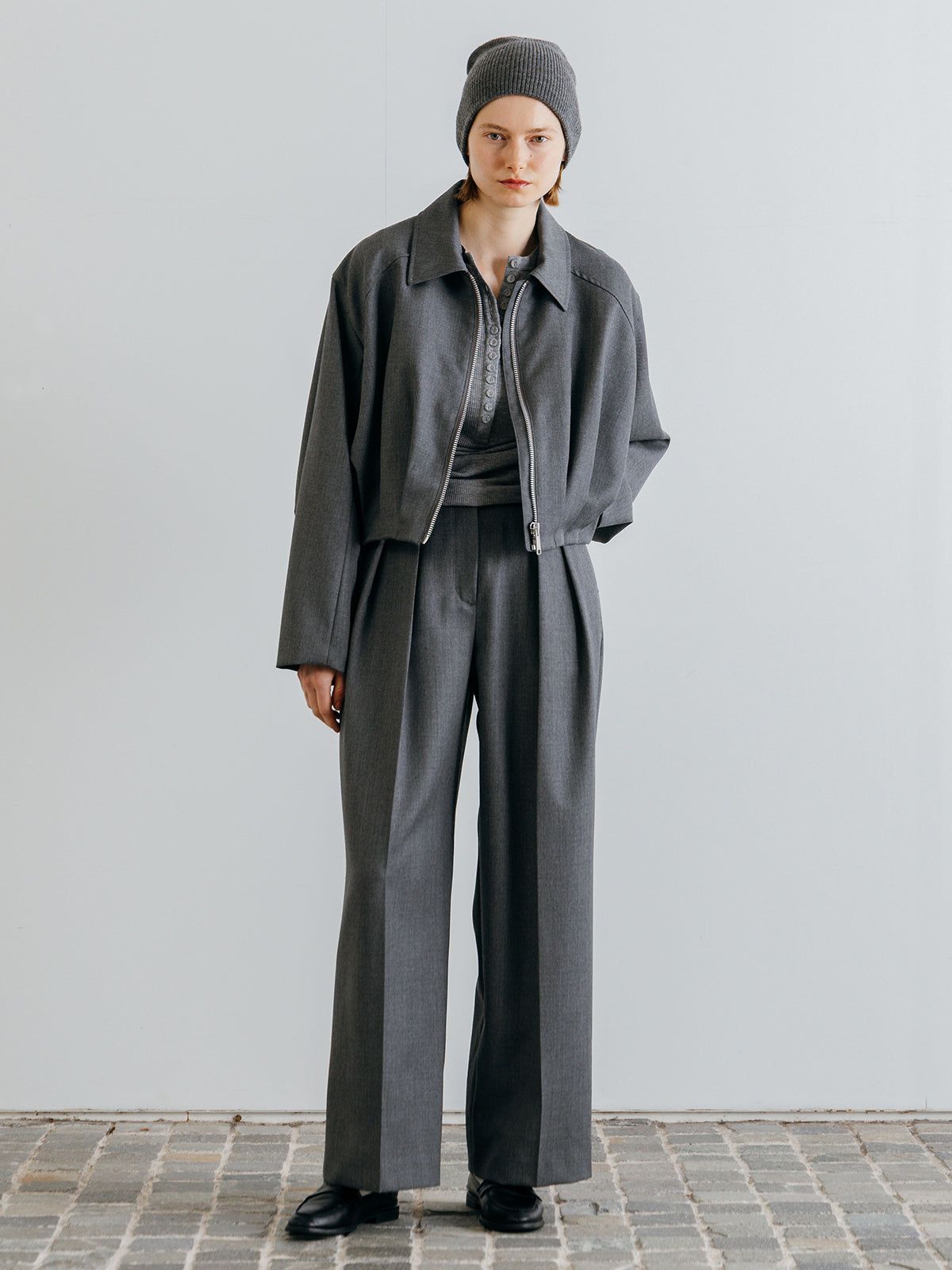 ICHIGUN TUCK JACKET / イチグン タックジャケット (Gray) / 26SS