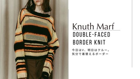 今日はV、明日はクルー。気分で着替えるボーダー｜Knuth Marf