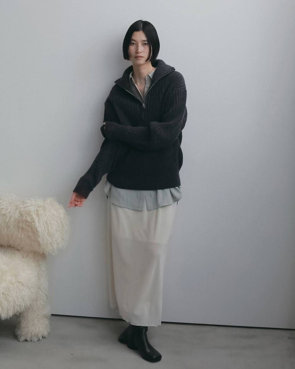 ローヒール ショートブーツ (ブラック) Lowheel Short Boots (Black) / 26AW 【6月29日まで期間限定予約】