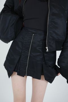 Nylon MA-1 skirt (ブラック)