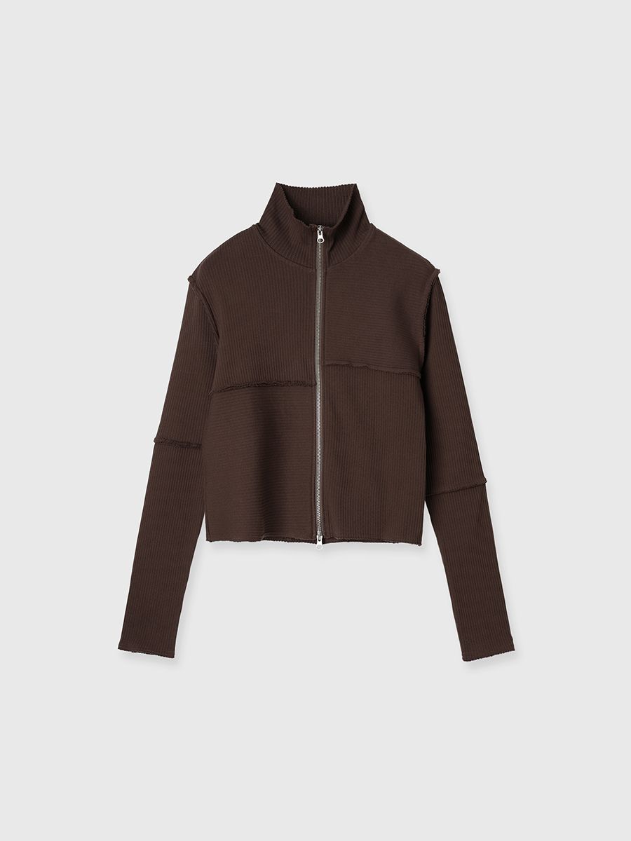 【25SS】TERRA RIB 2WAY ZIP THERMAL / ジップサーマルトップス (ブラウン)