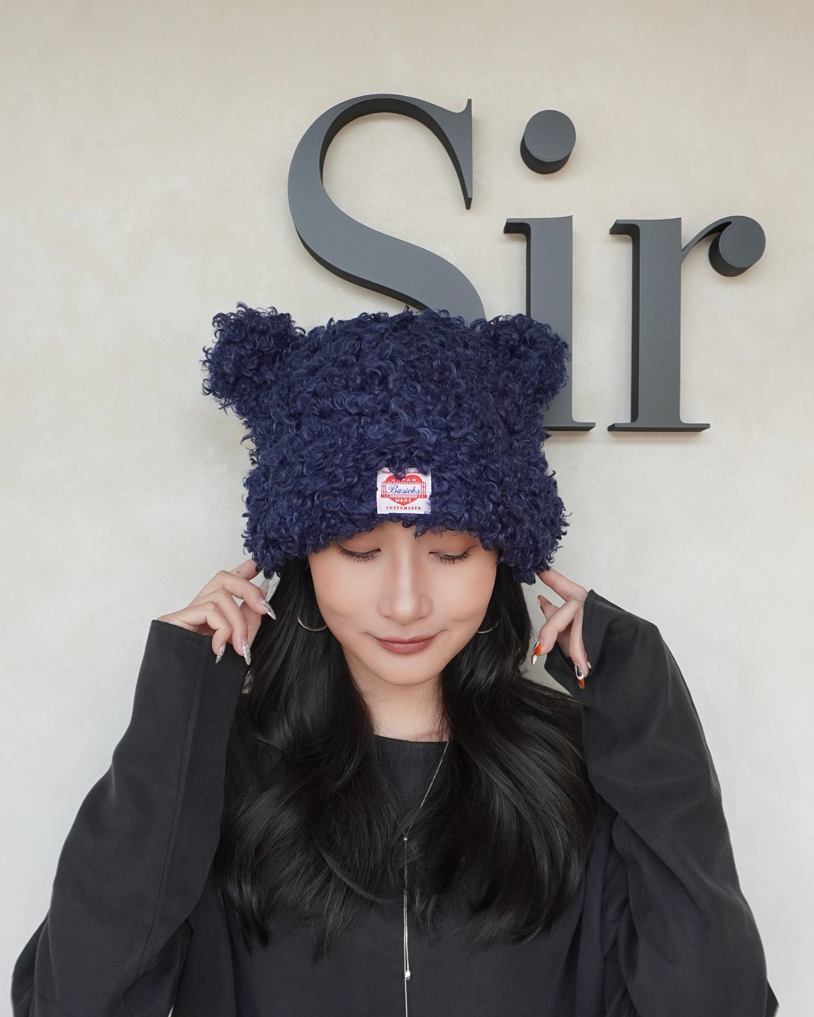 【25AW】Bear Beanie / ベアビーニー (ネイビー)