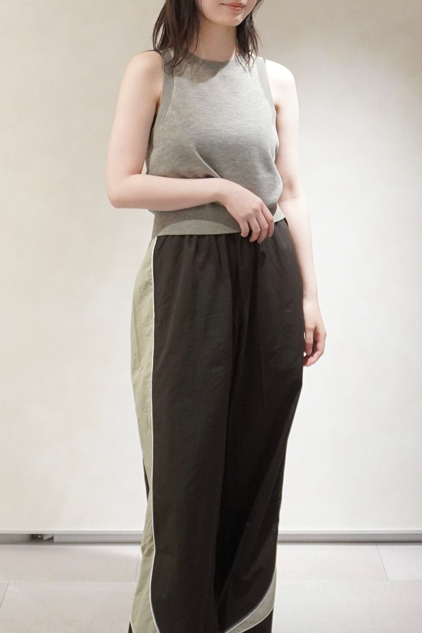 ハイゲージ シアータンクトップ (グレージュ) Highgauge Sheer Tanktop (Graige) / 26SS