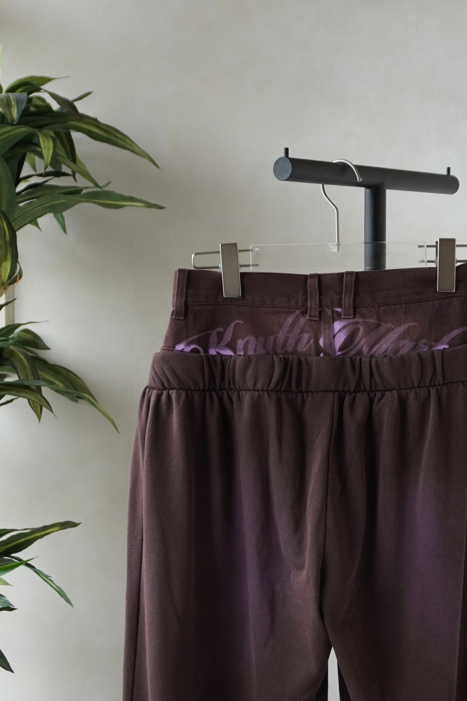 ダブルレイヤースウェットパンツ (ブラウン) double-layer sweatpants (Brown) /  26SS