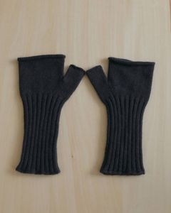 リブニットグローブ (チャコールグレー) Rib Knit Glove (Charcoal gray) / 26AW 【6月29日まで期間限定予約】  ànuke