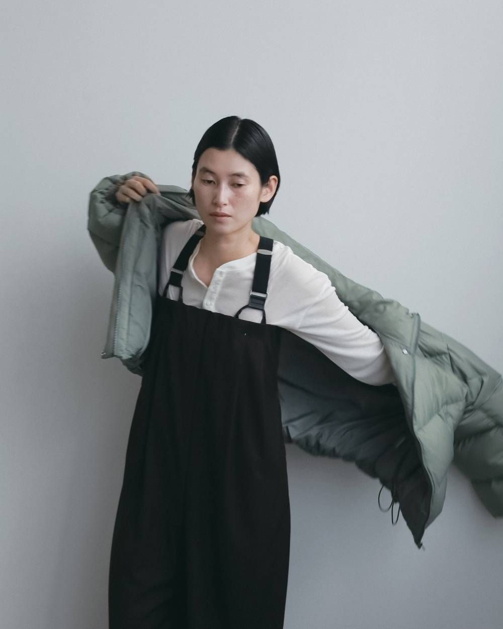 スタンドカラーダウンジャケット (オリーブ) Standcollar Down Jacket (Olive) / 26AW 【6月29日まで期間限定予約】