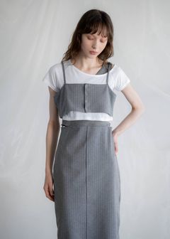 レイヤード3ピース ワンピース (ミックス) asymmetry layered 3 piece stripe OP (Mix) /  26SS