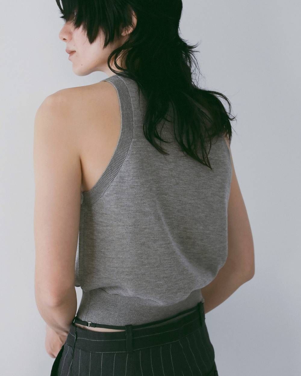 ハイゲージ シアータンクトップ (グレージュ) Highgauge Sheer Tanktop (Graige) / 26SS