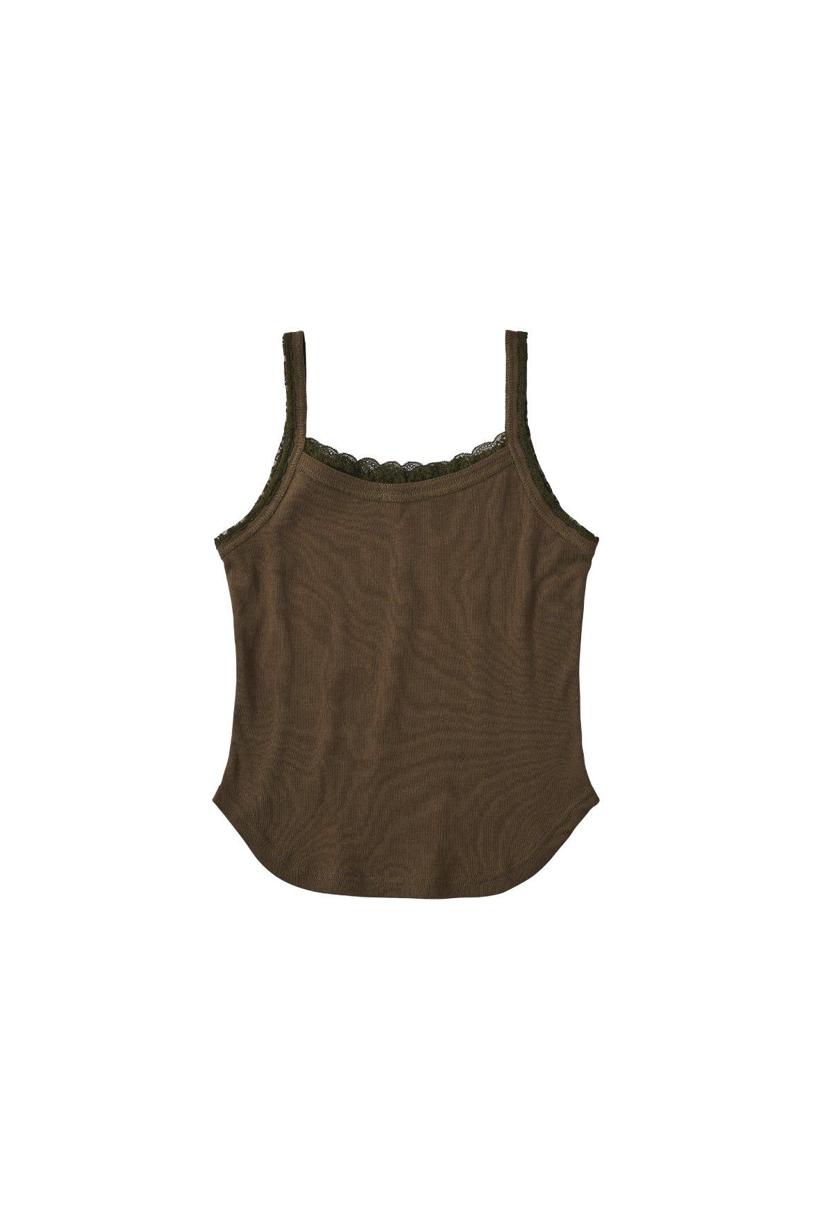 レースディテール キャミソール (カーキ) lace detail camisole (Khaki) /  26SS