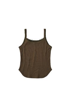 レースディテール キャミソール (カーキ) lace detail camisole (Khaki) /  26SS