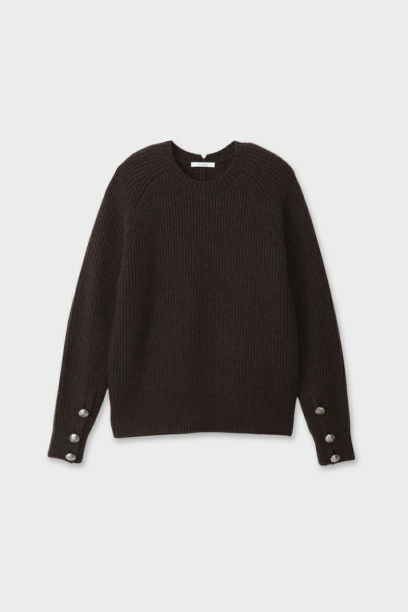 【25AW】RAGLAN CREWNECK KNIT / ラグランクルーネックニット (ブラウン)