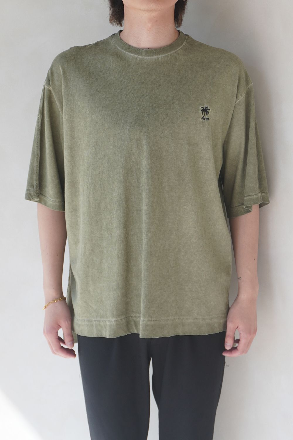 PALM TREE POINT T-SHIRT / パームツリーポイントT / ユニセックス (グリーン)