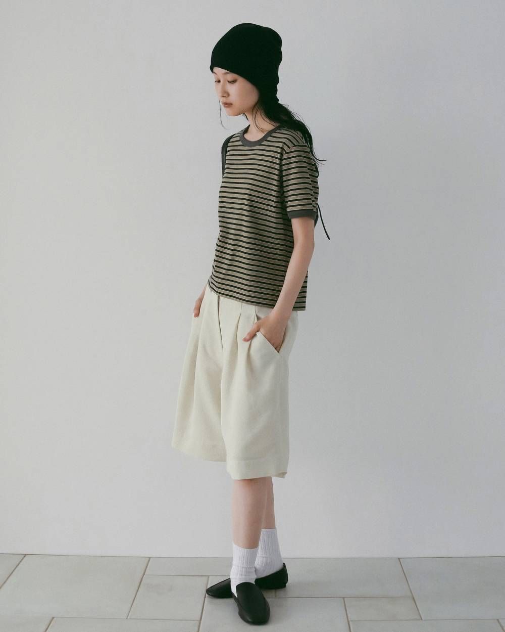タックハーフパンツ (アイボリー) Tuck Half Pants (Ivory) / 26SS