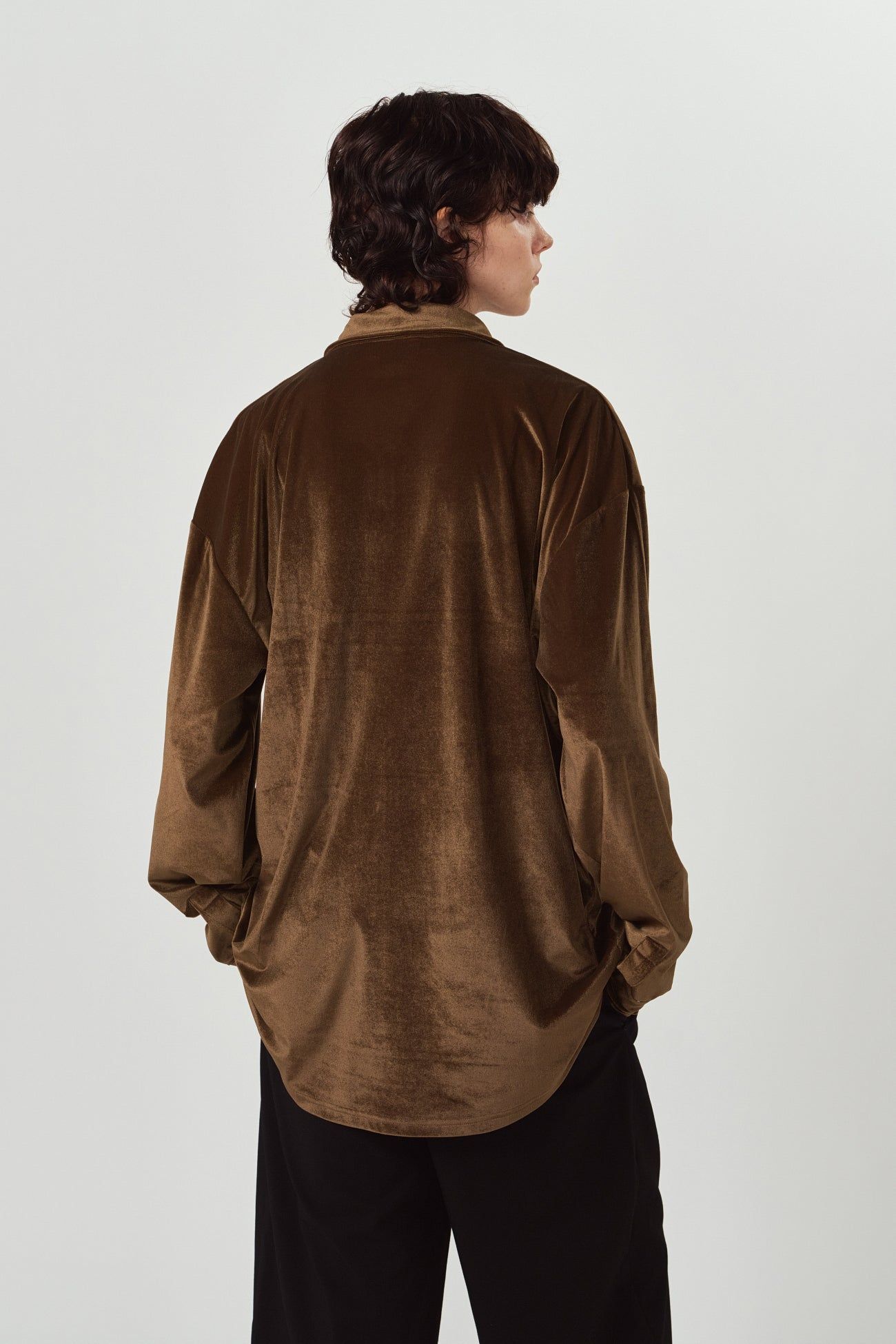 2ウェイ ベロアシャツ (ブラウン) 2way velour shirt (Brown) / 26AW