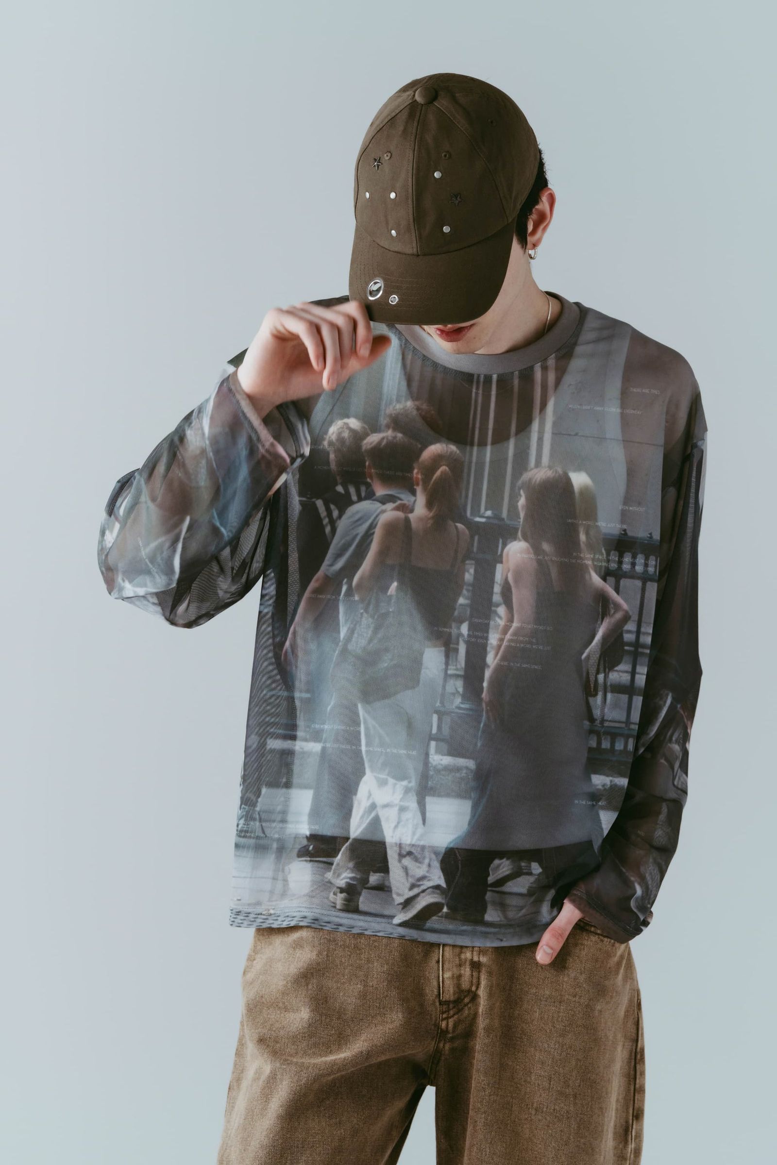 スタッズキャップ (ブラウン) studded cap (Brown) /  26SS
