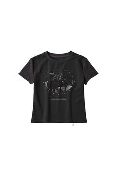 スタッズコンパクトTシャツ (チャコール) studded compact tee (Charcoal) /  26SS