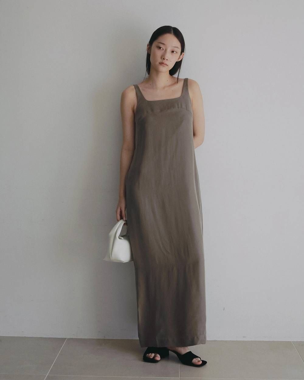 スクエアベロアミュール (ブラウン) Squaretoe Velour Mule (Brown) / 26SS