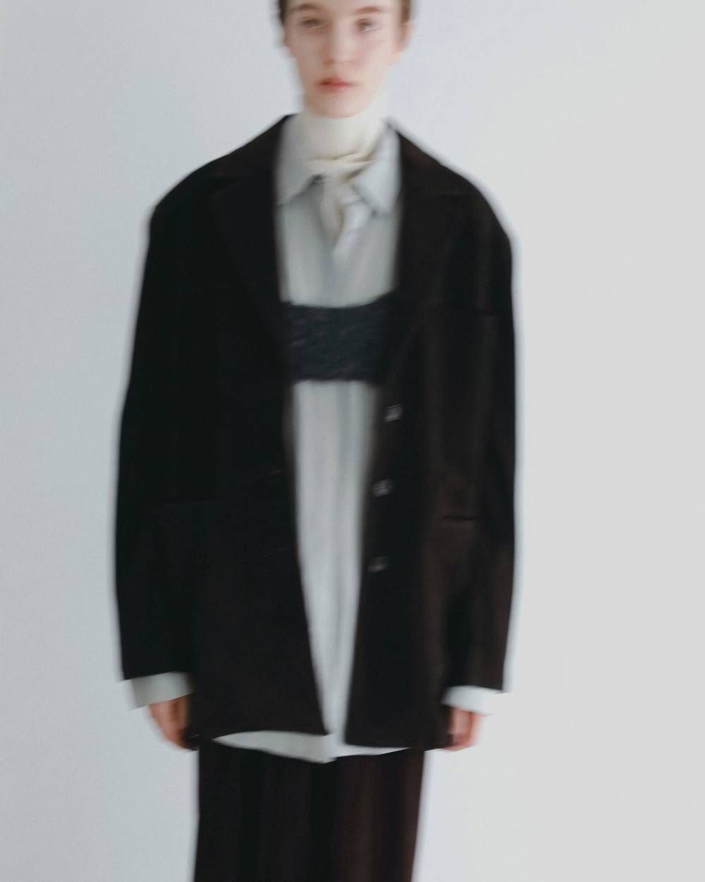 エコスエードジャケット (ダークブラウン) Eco Suede Jacket (Dark brown) / 26AW 【6月29日まで期間限定予約】