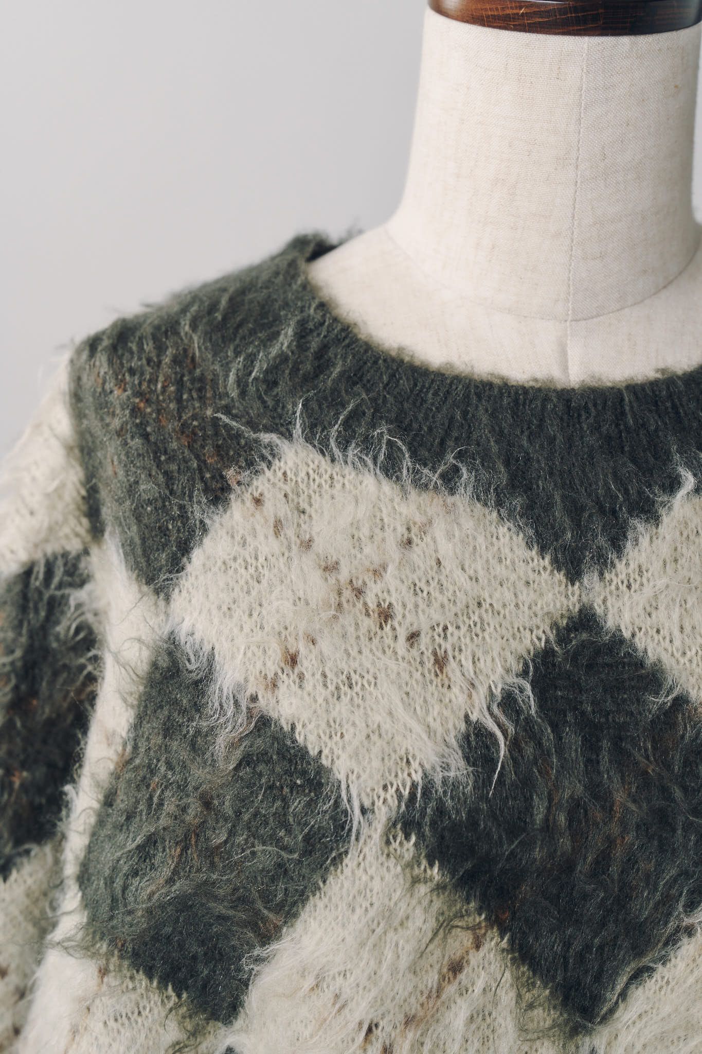 アーガイルニット (ブラウン) argyle knit(unisex) (Brown) / 26AW