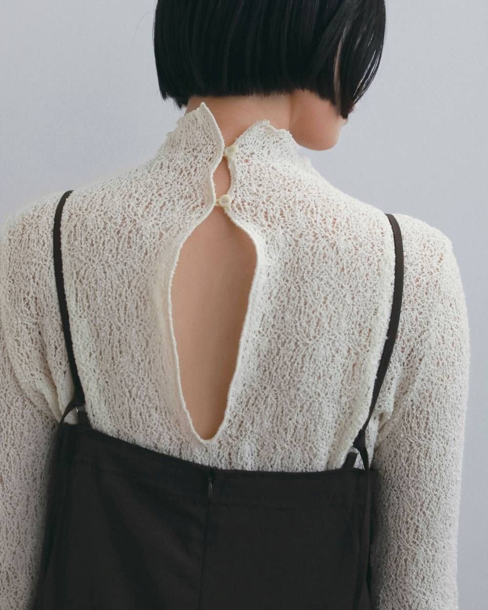 ラッセルレース タートルニット (アイボリー) Raschel Lace Turtle (Ivory) / 26AW 【6月29日まで期間限定予約】