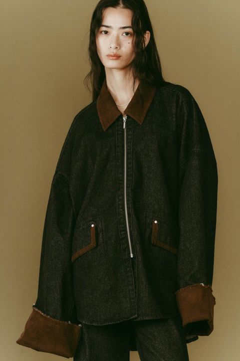 denim over shirt jacket(unisex) / デニムオーバーシャツジャケット (ブラック) / 25AW