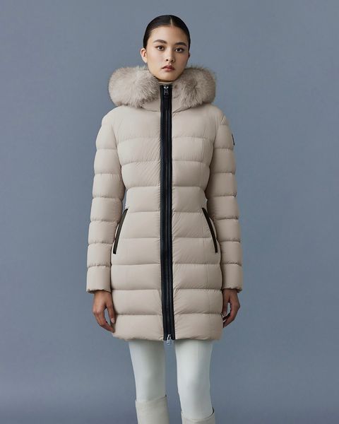 【2025AW】CALLA-BX / ファー付きストレッチダウンコート (トレンチ)