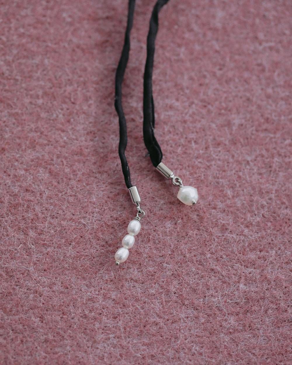 シルクコードチョーカー (ブラック) Silk Cord Choker (Black) / 27SS