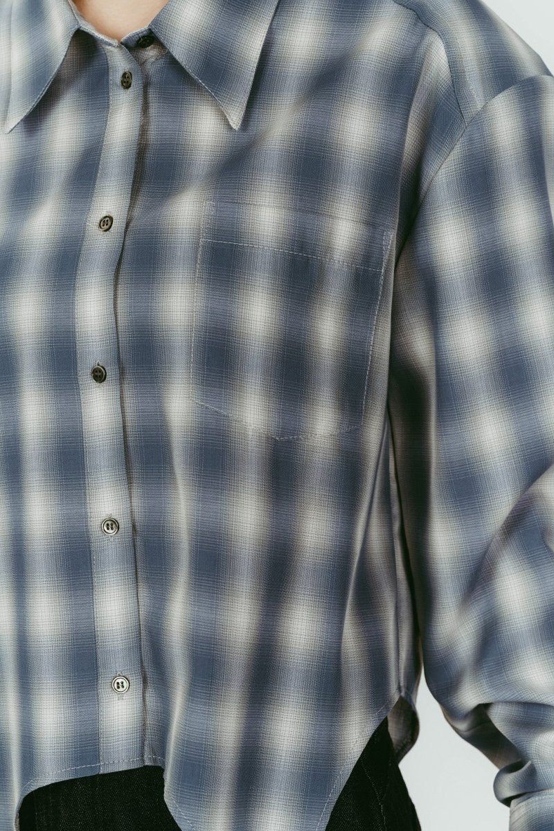 design overshirt (Blue) / デザインオーバーシャツ (ブルー) / 26SS