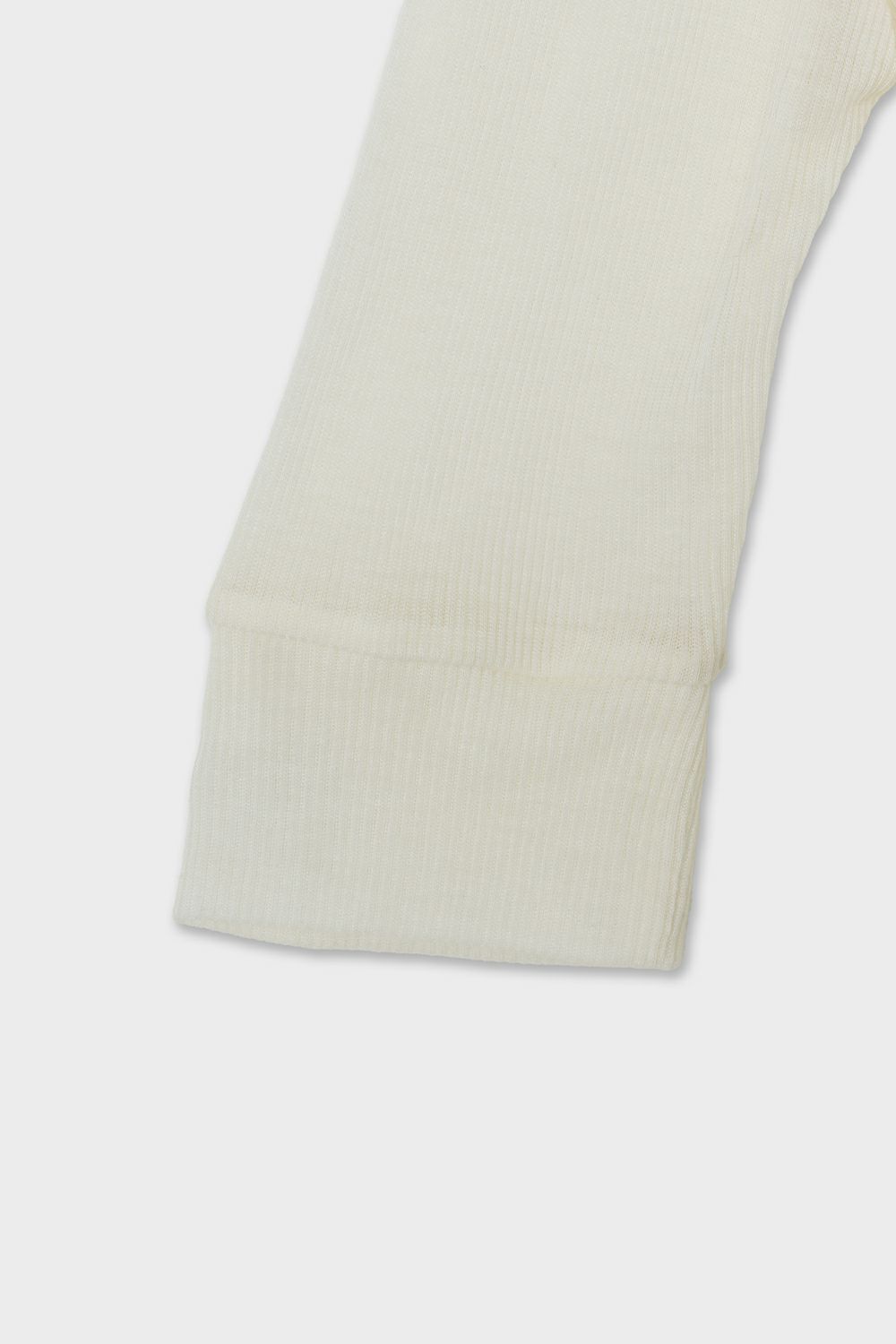 【25SS】TENCEL CASHMERE RIB T-SHIRT / テンセルカシミヤリブTシャツ (エクリュ)