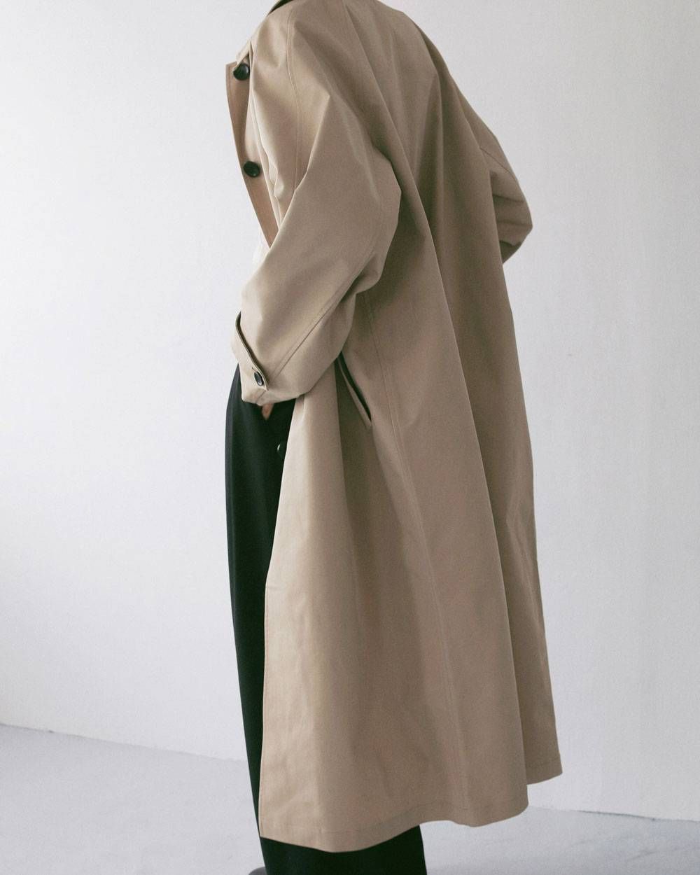 ツイルステンカラーコート (ベージュ) Soutiencollar Twill Coat (Beige) / 27SS