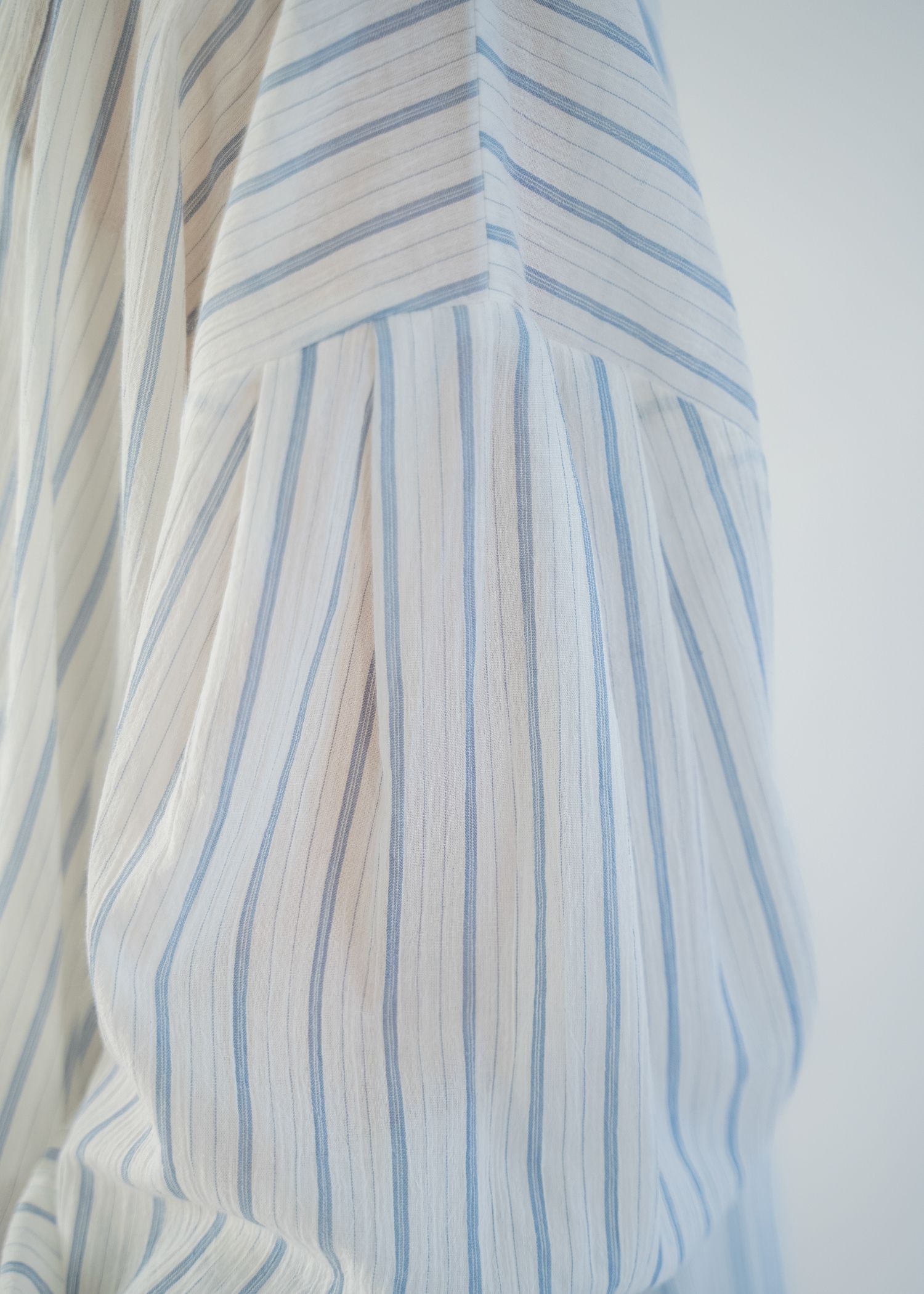 collar & cuffs triple layered over SH (Stripe) / トリプルレイヤード オーバーシャツ (ストライプ) / 26SS