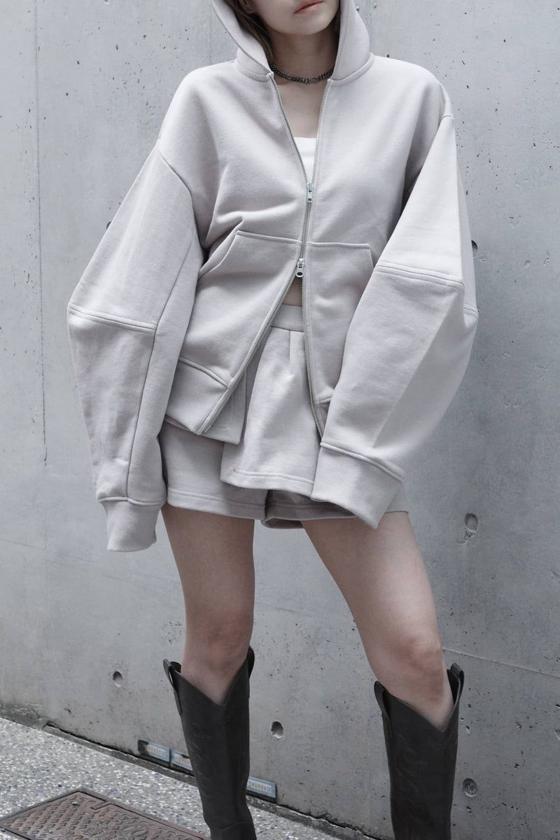 エッジフォーム ジップフーディ (ピンク) Edge forme ZIP hoodie (Pink)