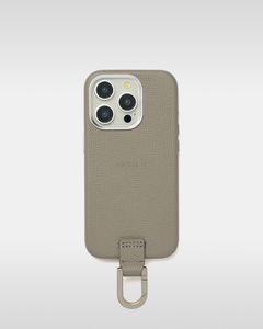iPhone カラビナレザーケース (トープ)