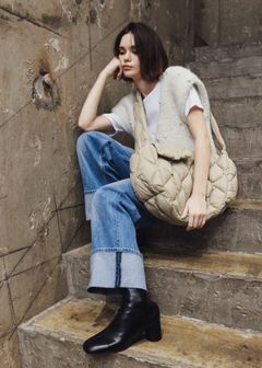 【TAION × WILLFULLY】quilting shoulder down bag / タイオンコラボ キルティングショルダーバッグ (ベージュ) / 25AW /