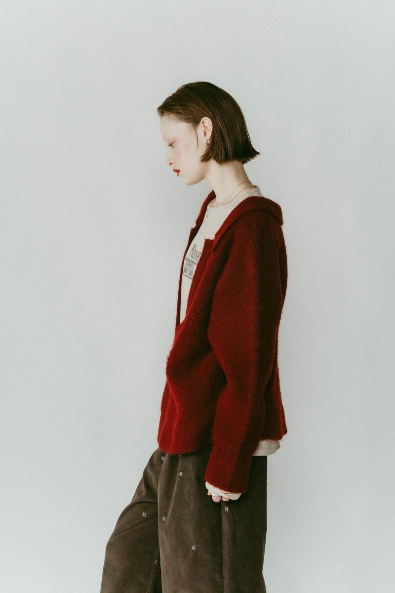 docking loose knit(unisex) / ドッキングルーズニット (レッド) / 25AW