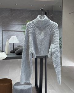 【25AW】Short Zip Knit / ショートジップニット (ブルー)